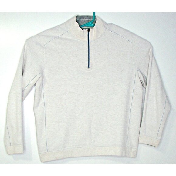 Tommy Bahama Flipshore Reversible 1/4 Zip Pullover Sweater Lychee Heather XL-1X - Picture 4 of 12